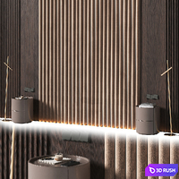 Headboard 3D Model Vray, Corona