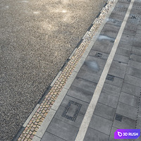 Wet Street 3D Model Vray