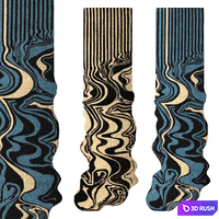 Carpet Melting runner navy by Floor Story 3D Model Corona