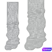 Carpet Melting runner navy by Floor Story 3D Model Corona
