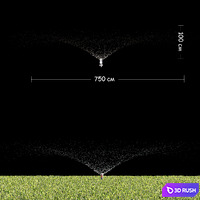 Watering the lawn 3D Model Corona