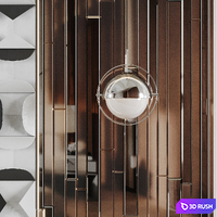 Wall panel 3D Model Corona