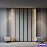 Headboard 32 3D Model Vray, Corona