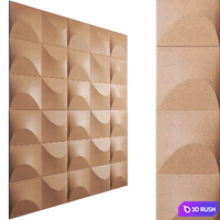 Abstracta Sahara Wall Panel Cork 3D Model Vray