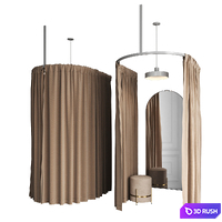 Fitting room for a clothing store v4 3D Model Vray, Corona