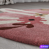 Carpet Lapin Fleuri by La Redoute 3D Model Vray, Corona