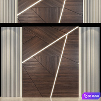 Wall panels | set 165 3D Model Vray