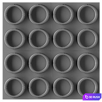 3d panel RINGS 3D Model Corona