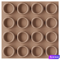 3d panel RINGS 3D Model Corona