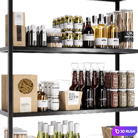 Kitchen decor set 13 3D Model Vray, Corona
