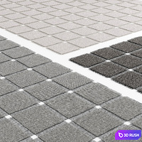 Carpet Paola Lenti Net 20 3D Model Corona