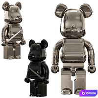 Baccarat Bearbrick 3D Model Corona