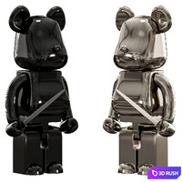 Baccarat Bearbrick 3D Model Corona