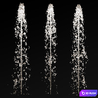 Water fountain set 01 3D Model Vray