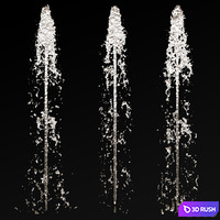 Water fountain set 01 3D Model Vray