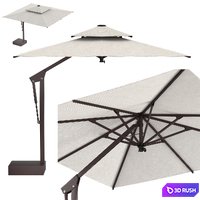 Cantilever Umbrellas King Collection 3D Model Vray, Corona
