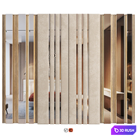 Wall Panel Decor 36 3D Model Vray, Corona