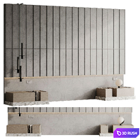 Headboard 005 3D Model Corona
