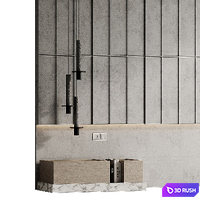 Headboard 005 3D Model Corona