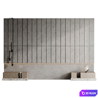 Headboard 005 3D Model Corona