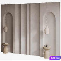 62 Wall Headboard Composition 3D Model Corona