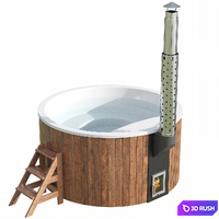 Round hot tub ELITE 220 from Woodson 3D Model Vray, Corona