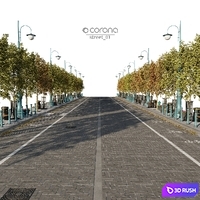 street_01 3D Model Corona