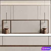 Decorative 3D wall panel 007 3D Model Corona