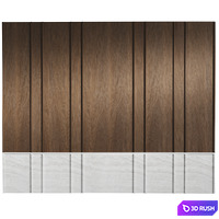 Wall panels 3D Model Corona