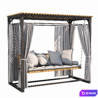 Garden swing 3D Model Corona