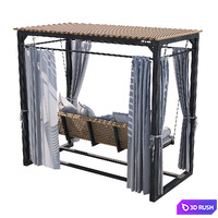 Garden swing 3D Model Corona