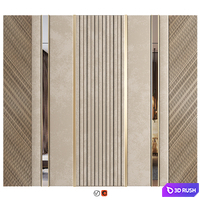 Wall Panel Decor 45 3D Model Vray, Corona