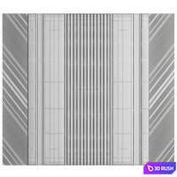 Wall Panel Decor 45 3D Model Vray, Corona
