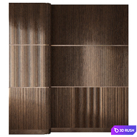Wood panels 2 3D Model Vray, Corona