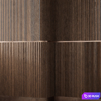 Wood panels 2 3D Model Vray, Corona