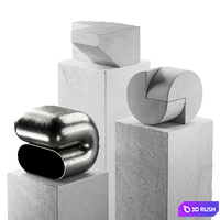 287 interior sculptures 06 minimal art objects 02 3D Model Vray, Corona
