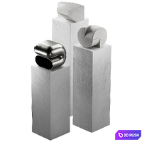 287 interior sculptures 06 minimal art objects 02 3D Model Vray, Corona