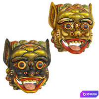 Balinese Barong Mask 3D Model Corona