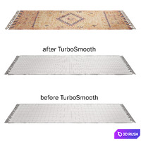Navaja Corridor carpet 3D Model Vray, Corona
