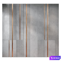 Wall panels | set 203 3D Model Vray