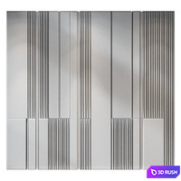 Wall panels | set 203 3D Model Vray