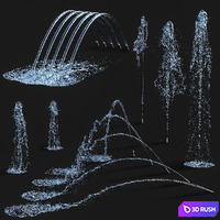 Water Collection 9 3D Model Vray, Corona