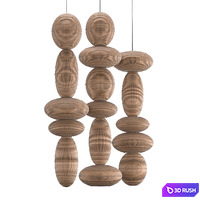 FLOATING TOWERS 3D Model Vray, Corona