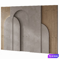 78 Wall Panel Arc 3D Model Corona