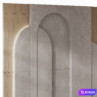 78 Wall Panel Arc 3D Model Corona