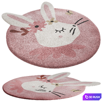 Carpet Lapin Fleuri by La Redoute 3D Model Vray, Corona