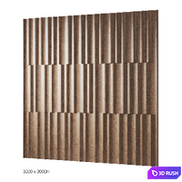Decorative wood panels 1 3D Model Corona