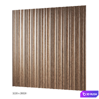 Decorative wood panels 1 3D Model Corona