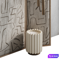Headboard Emi 3D Model Vray, Corona