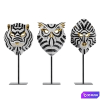 LLADRO SET ANIMAL MASK 3D Model Corona